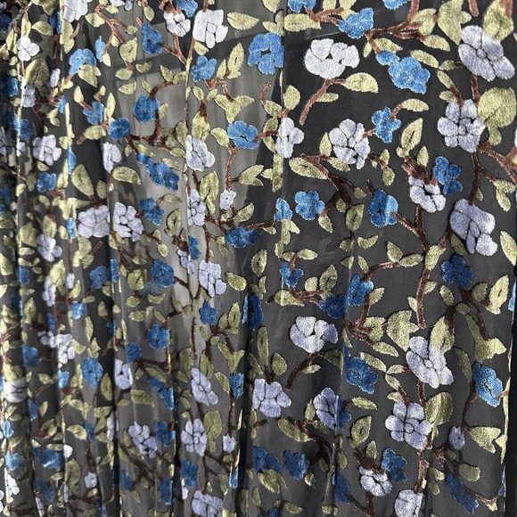 New ModCloth Black Floral Dramatic Depths Velvet Dress M,XL,2XL NWT Girlie - Picture 8 of 13